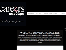Tablet Screenshot of careers.pandorabakeries.com